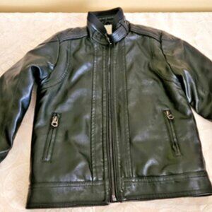 IMCCE Premium Jackets Boys Black Faux Leather Jacket 5/6